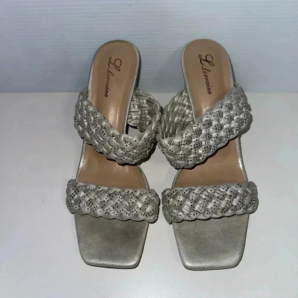 Women's L'Lorraine Heels, Size 10, Silver